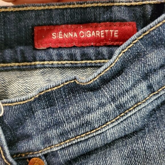 Lucky Brand Sienna Cigarette Skinny Denim Jeans Size 00 Low Rise 24 distressed - Picture 6 of 6